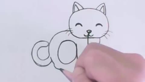 Very Easy How to turn Words Cat Into a Cartoon Cat Wordtoons learning step by step for kids