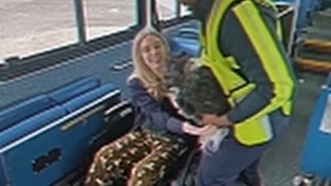 Bus driver goes the extra mile for disabled passenger