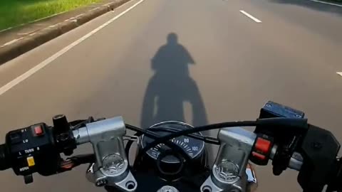 riding a motorcycle