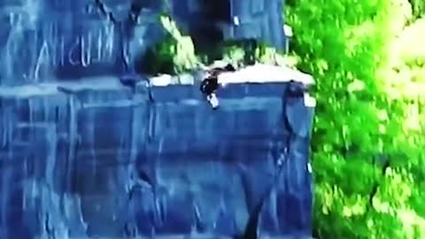cliff diving idling flip into water