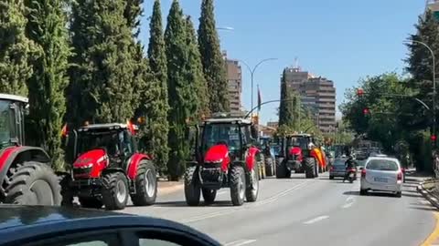 Spanish farmers have begun protesting.
