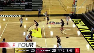 December 1, 2017 - No-Look Basket by DePauw's Maya Howard Gets National Attention