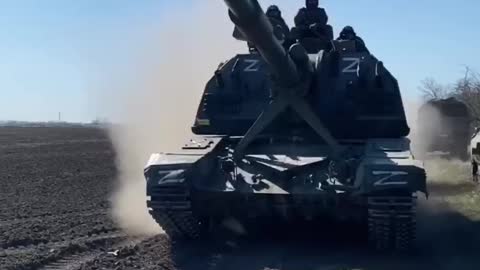 Ukraine War - Artillery brigade of the Russian Armed Forces