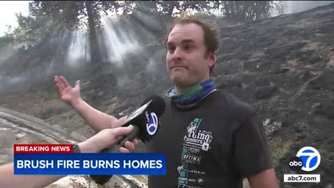 San Bernardino brush fire destroys more than half dozen homes | ABC7 News