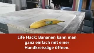 Life-Hack: So öffnet man eine Banane [Faktillon]