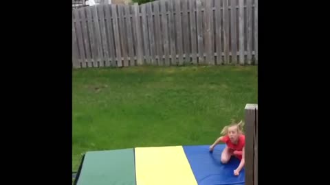 Hilarious Gymnastics aerial fail