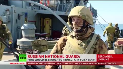 RUSSIAN MILITARY SEIZED ABANDON UKRAINIAN WAR SHIPS