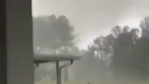 Woman records moment her house is hit by tornado