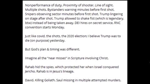 What really happened in Trump's Shooting - It was prophesied back in March 2024