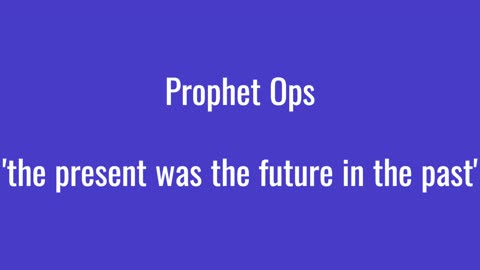 Prophet Ops