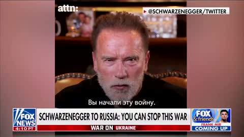 Arnold Schwarzenegger Makes Plea Directly to Putin & Russian People