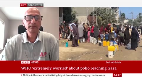 Possible polio outbreak in Gaza 'worrying', says World Health Organization | BBC News