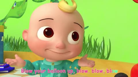 Toy Balloon Car Race _ CoComelon Nursery Rhymes _ Kids Songs