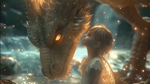 😨Female and dragon 🐲 love moment