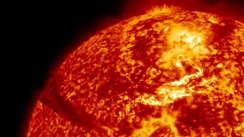 Filament Eruption Creates 'Canyon of Fire' on the Sun [hd video]