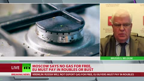 Dopo che il G7 e poi l'UE hanno respinto le condizioni proposte dalla Russia per le forniture di gas da pagare in rubli, Mosca ha risposto che non fornirà la risorsa gratuitamente.La Russia rappresenta circa il 40% delle importazioni di gas UE