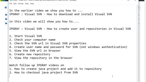 IPGraySpace: Visual SVN - How to create user and repositories in Visual SVN