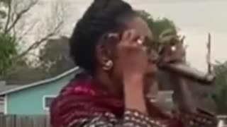 Close-Up: Sheila Jackson Lee Totally Flummoxed By A Pair Of Solar Eclipse Glasses