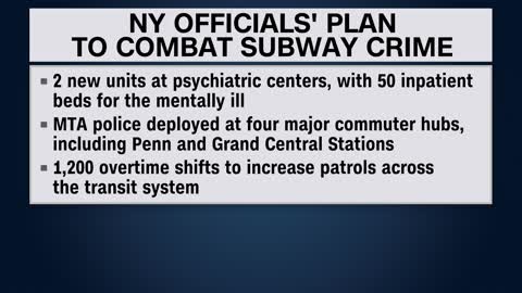 New York officials roll out new plan to stop subway crime