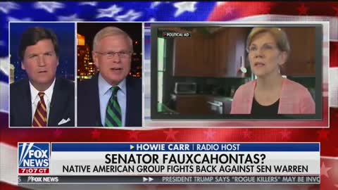 Tucker Carlson calls Elizabeth Warren ‘Lie-Awatha’ as he mocks her Native American claim