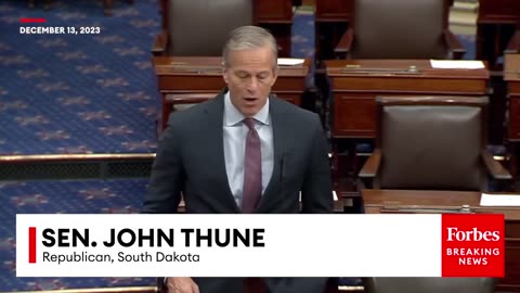 'Over 10,000 People In A Single Day'- John Thune Breaks Down Shocking Statistics Of Border Crisis