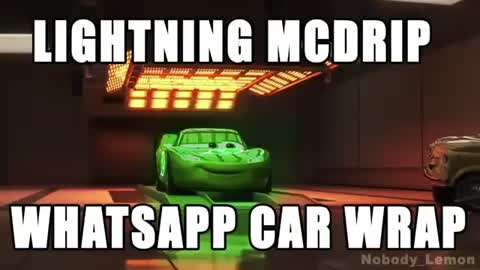 Lighting mcdrip whatsapp car wrap