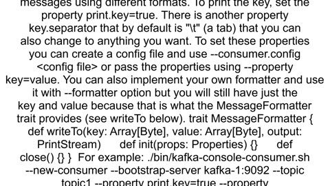 Kafka Consumer get key value pair