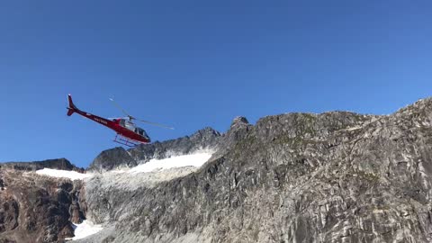 Helicopter on Mendenhall Glacier Alaska