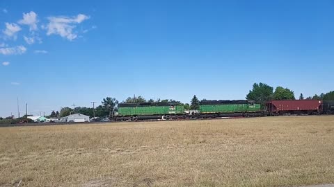 two sd40-2's long hood forward