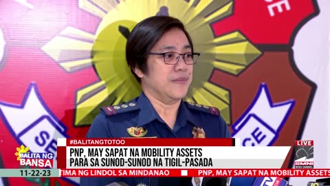 PNP, may sapat na mobility assets para sa sunod-sunod na tigil-pasada