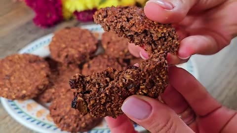 Tasty Diet Cookies With Oats And Apples In 5 Minutes! No Sugar! Gluten free!