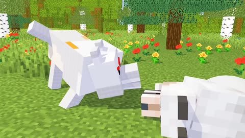 Monster School Wolf Life Movie All Episode - Sad Story - Minecraft Animation