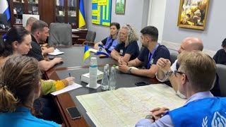 UN Delegation provides humanitarian aid to Kherson, Ukraine after dam break