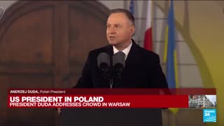 NOW - Poland's Duda: "Ukraine must win this war."