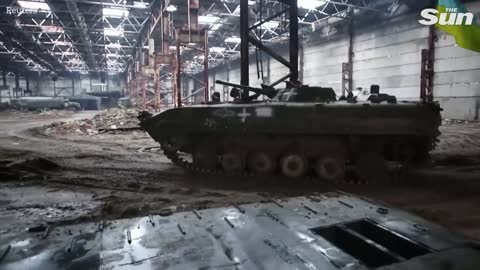 Ukrainians fix abandoned Russian combat vehicles for re-use