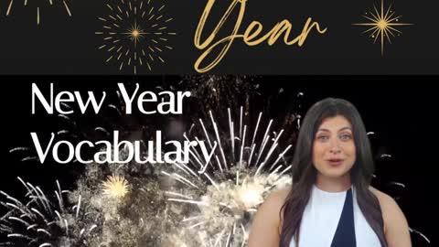 Learn English language New Year Vocabulary