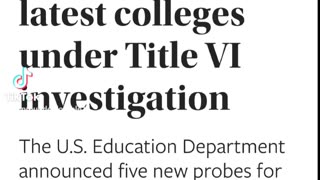 Ivy Leagues under investigation