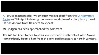 BREAKING: Andrew Bridgen EXPELLED From Tory Party