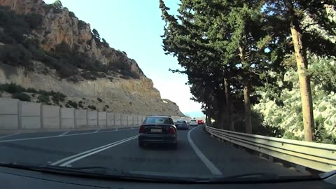 driving to Selinari (Crete)
