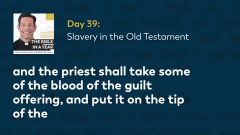 Day 39 Slavery in the Old Testament — The Bible in a Year (with Fr. Mike Schmitz)