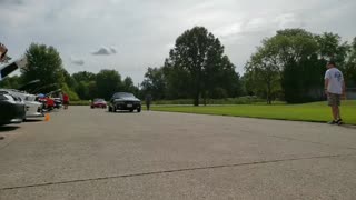 Foxbody Mustangs entering car show