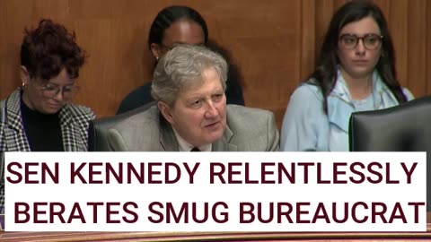 Sen. Kennedy Obliterates Smug Bureaucrat during Epic Hearing Performance