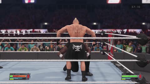 MATCH 21 BROCK LESNAR VS OMOS WITH COMMENTARY