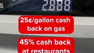 Use Upside to get 25 cents Off per Gallon!