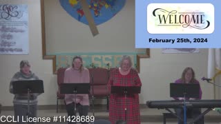 Sunday Service Part 1 of 2. at Moose Creek Baptist Church 2/25/2024