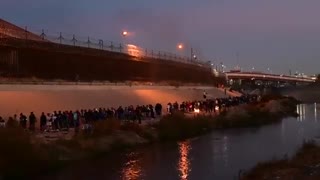 Over 1,000 illegal aliens crossed into El Paso, Texas last night