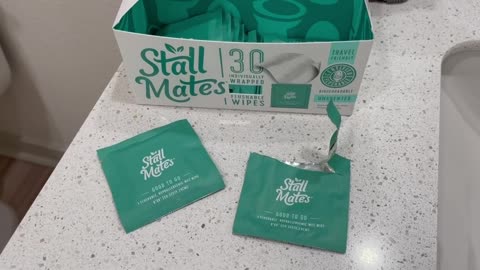 Stall Mates Wipes - Flushable Wipes | Individually Wrapped