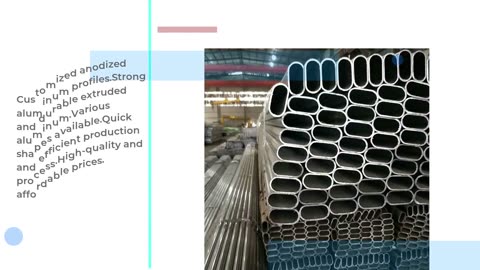 Professional Factory Customized Best Prices Surface Anodized Aluminum Profile Oval Round Pipe Tube