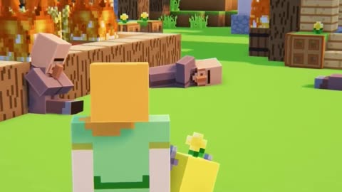 Minecraft rebuilding a village