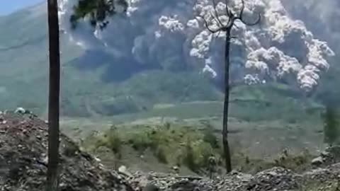 Volcano recently erupted